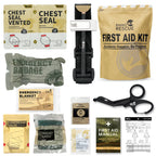 Rhino Rescue Trauma Kit, Combat Survival Gear Medical Kit, taktisch für Notfall-Erste Hilfe, IFAK Nachfüllpackungen