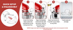 Spritzschutz, Abnehmbarer Klappdeckel für KitchenAid 4.5-5QT Küchenmaschine mit Kippkopf, Zubehör für Rührschüsseln