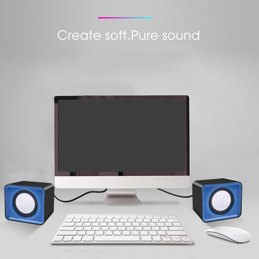 PC-Lautsprecher Für Computer Laptop Notebook Desktop Lautsprecher Mini-Soundbox Musik-Bocina Säulen-Akustik Lautsprechersystem