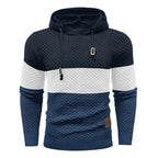Herren Pullover Frühling Neu Sportlich Warm Figurbetont Gestrickt Pullover Hoodie Kordelzug Hoodies Freizeit Sweatshirt US Größe