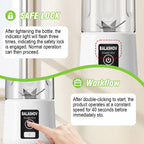 Tragbarer Entsafter Mixer 450ml USB Wiederaufladbarer Zitronen-Orangen-Frucht-Entsafter Becher Elektrische Saftmaschine Reiseentsafter