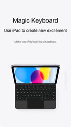 TouchPad Magic Keyboard für iPad Air 11 13 M4 2026 M3 M2 iPad 10 10. Gen. Air 4 5 6 iPad Pro 11 12,9 13'' M5 M4 Smart Cover Hintergrundbeleuchtung