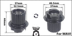 Fahrrad Micro Spline Freilauf MTB Rennrad Naben Konverter Endkappe Adapter 11/12 Fach MS HG DT Nabenkörper Treiber für XD DT240/350