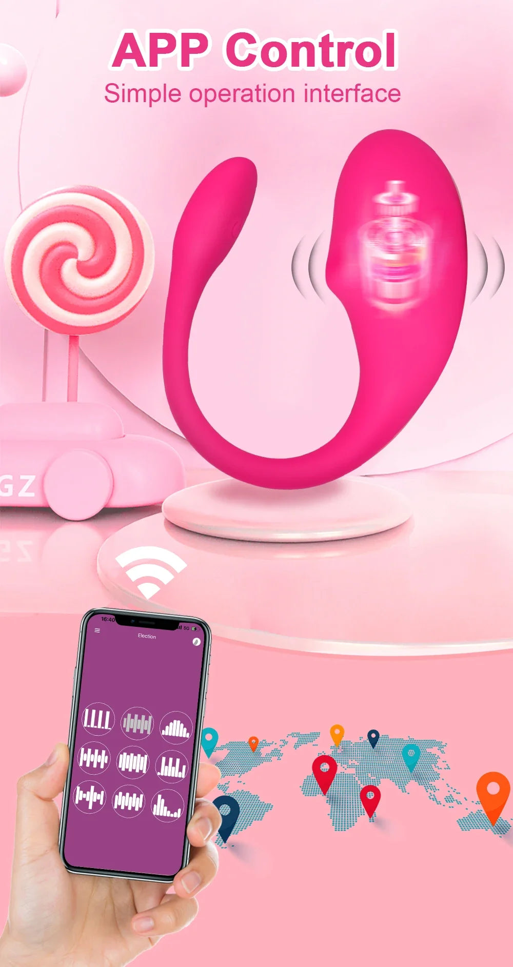 Kabelloser Bluetooth G-Punkt Vibrator für Frauen APP Fernbedienung Tragbares vibrierendes Ei G-Punkt Klitorisstimulator Sexspielzeug für Erwachsene