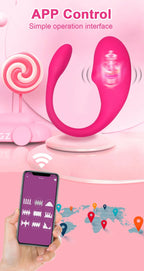 Kabelloser Bluetooth G-Punkt Vibrator für Frauen APP Fernbedienung Tragbares vibrierendes Ei G-Punkt Klitorisstimulator Sexspielzeug für Erwachsene