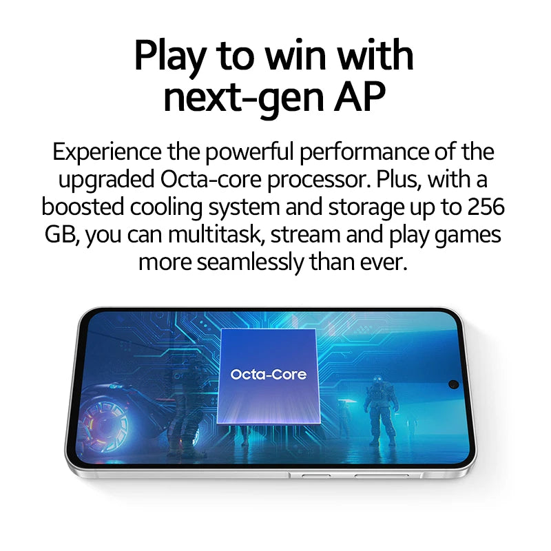 Samsung Galaxy A56 5G Smartphone 6,7 Zoll Super AMOLED Display 120Hz Bildwiederholfrequenz 50MP Rückkamera 5000mAh Akku 8GB 256GB