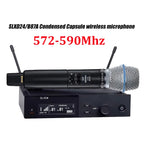 SLXD Mikrofon 500/600/800MHz Drahtloses Mikrofonsystem 4-Pin Headset KSM8/Beta58 Professionelles Audio-Equipment für Bühne Karaoke