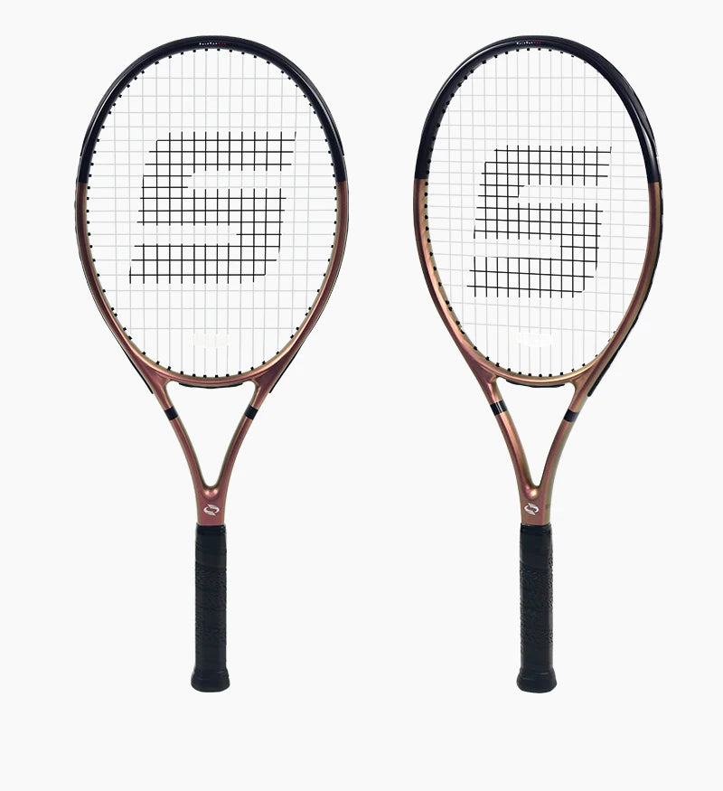RaceRun-MAX Carbon-Verbund Tennisschläger, 295±10g Leichtgewicht, 325mm Balance, einteiliger stabiler Rahmen, 50-60lbs, für Fortgeschrittene