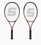 RaceRun-MAX Carbon-Verbund Tennisschläger, 295±10g Leichtgewicht, 325mm Balance, einteiliger stabiler Rahmen, 50-60lbs, für Fortgeschrittene