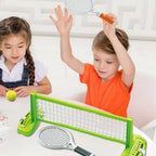 Mini-Tennis-Set Tennis-Spielset mit 2 Schlägern und 1 Ball Tragbares Freizeitsportgerät für drinnen und draußen