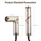 5-in-1 Handgriff Faltbarer Haartrockner Tragbarer Multifunktionaler Heimhaartrockner Negativ-Ionen-Haarpflege Lockenstab Persönliches Styling
