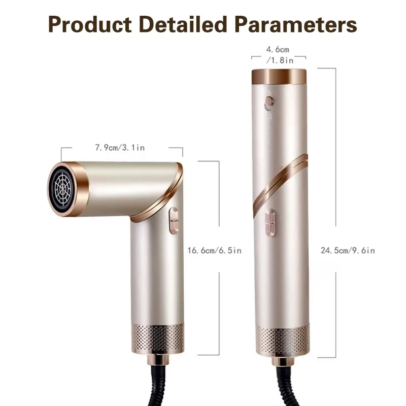 5-in-1 Handgriff Faltbarer Haartrockner Tragbarer Multifunktionaler Heimhaartrockner Negativ-Ionen-Haarpflege Lockenstab Persönliches Styling