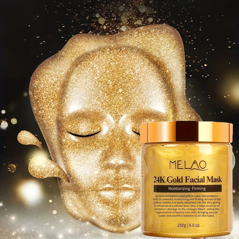 MELAO 24K Gold Gesichtsmaske Beauty Facemask Hautentfernende Frankreich Goldene Kollagen Gesichts-Feuchtigkeitsmasken