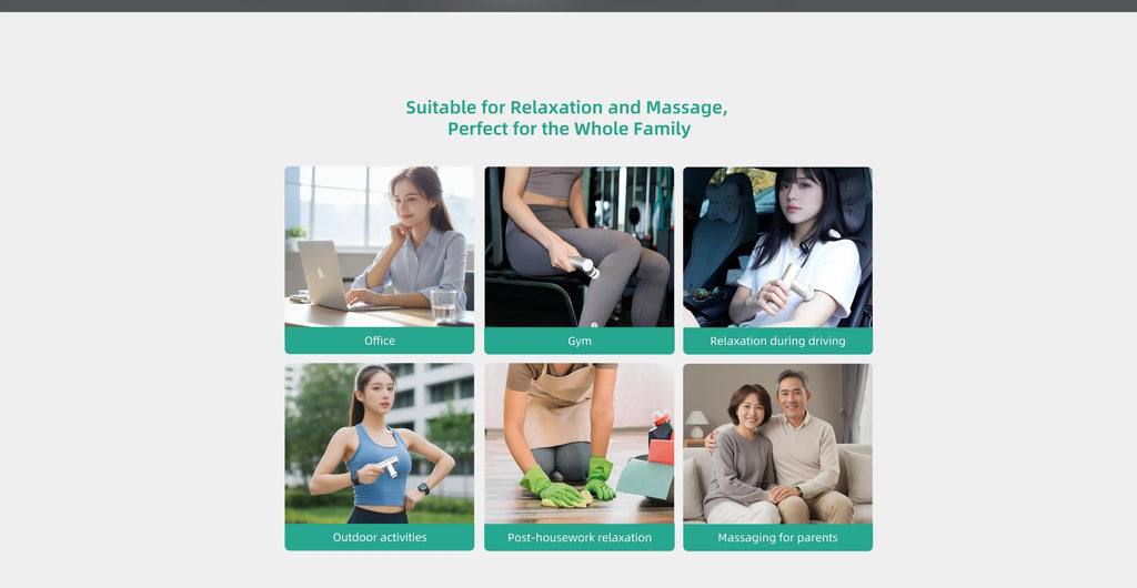 Kica Mini 3 Massagepistole, 3000 U/min stufenlose Geschwindigkeit, 7 kgf Schlagkraft, 4 Köpfe, 255 g leichter Sport-Muskelmassagegerät