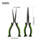 Booms Fishing F03 Multifunktions-Fischereizange 23,5 cm Gerade Langnase Edelstahl-Schnurschere Werkzeuge