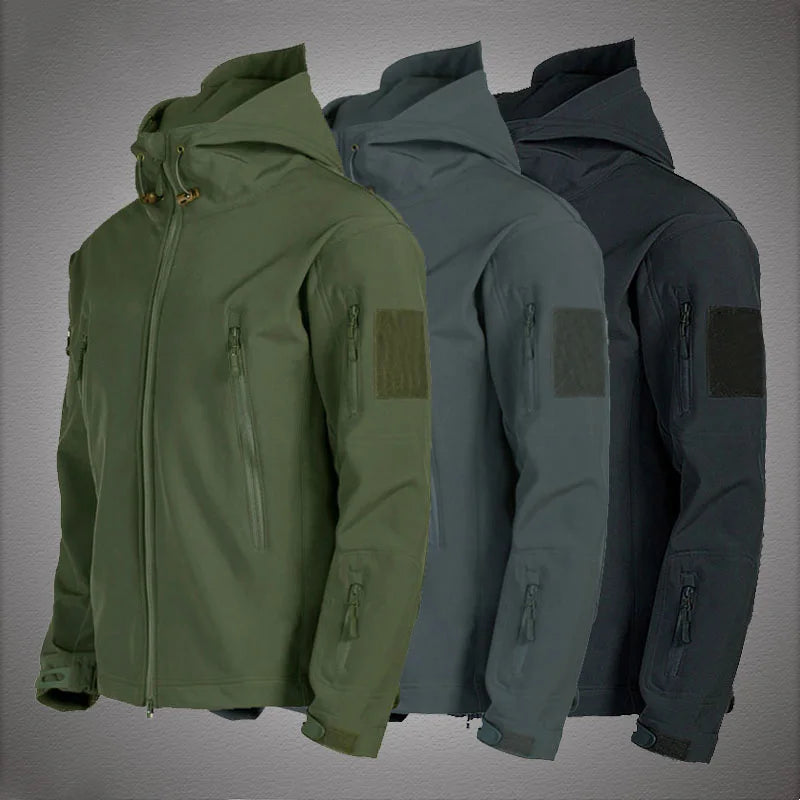 Military Shark Skin Soft Shell Jackets Men Tactical Windproof Waterproof jacket men Army Combat Jackets Mens Hooded Bomber Coats Hauptbild