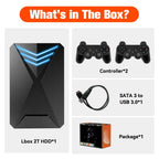 JMachen Hyper Base Lbox Retro-Spielekonsole für PS4/PS3/Switch/PS2/Wii/WiiU/PS1 Launchbox 2TB Gaming-HDD mit über 4200 PC-/3D-Spielen