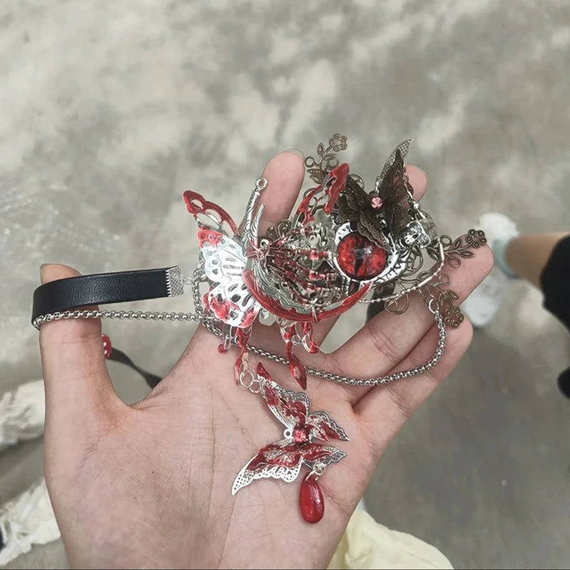 Anime Heaven Officials Blessing Tian Guan Ci Fu Hua Cheng Cosplay Schlafbrille Augenklappe Schmetterlings-Augenmaske Schmuck Accessoire Requisite
