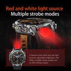 2026 Neue TANK Ultra 1400mAh Akku Militär Smartwatch 10ATM Wasserdicht Herzfrequenz Taktische LED Taschenlampe Herren Sportarmband
