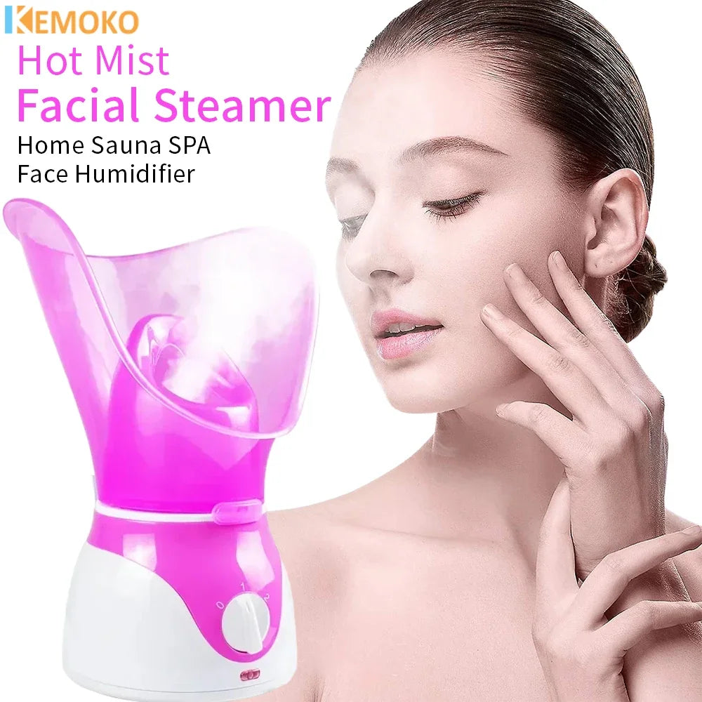 Gesichtsdampfer Gesichtsdampfgerät Hautbefeuchter Porenreiniger Gesichtsdampfgerät Heißdampfer Home SPA Maschine Hautpflege Luftbefeuchter