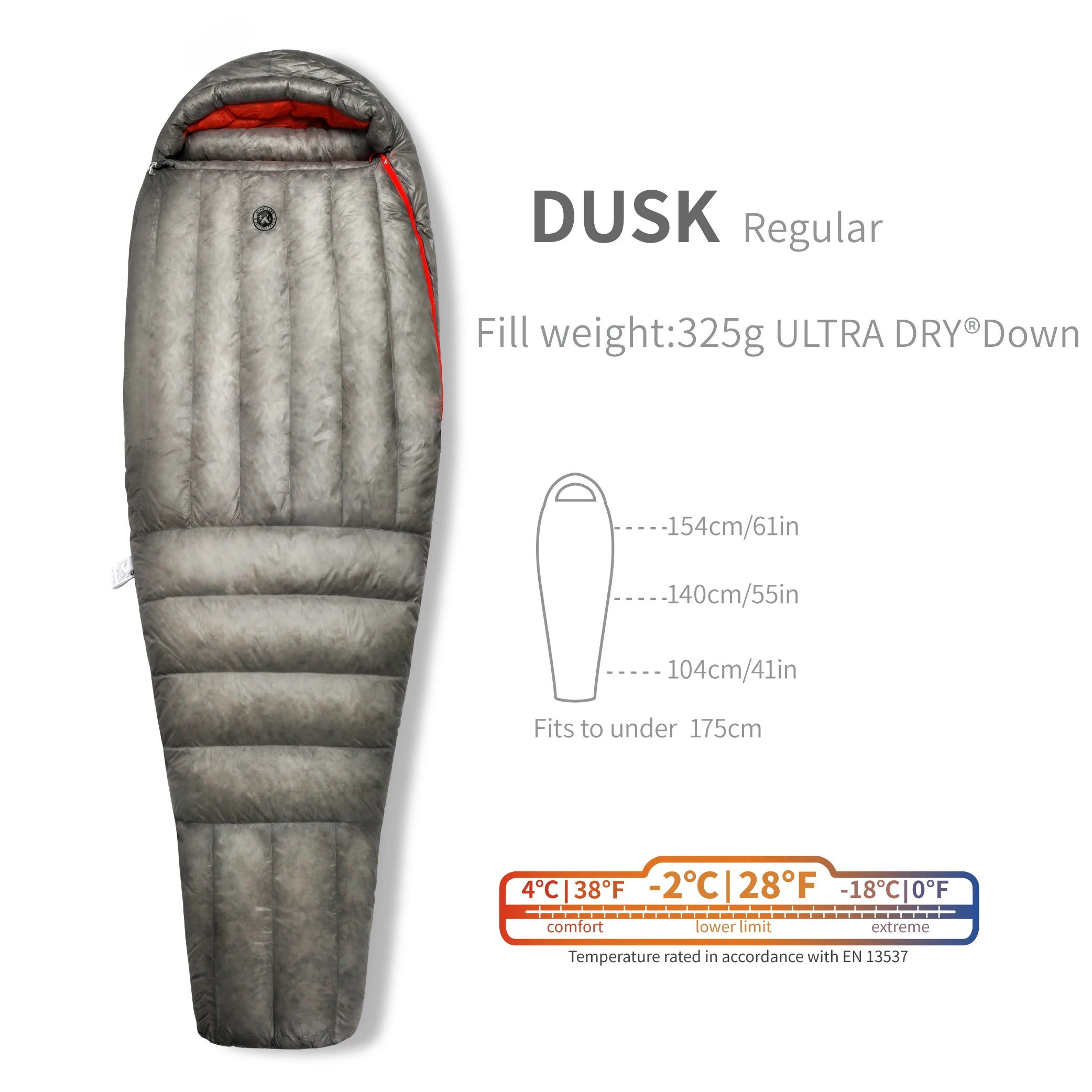 AEGISMAX Wind Hard Dusk Upgrade 7D Nylon DWR 800FP Ultra Dry Daune Pro Ultraleichter Schlafsack für Camping und Wandern für Damen und Herren