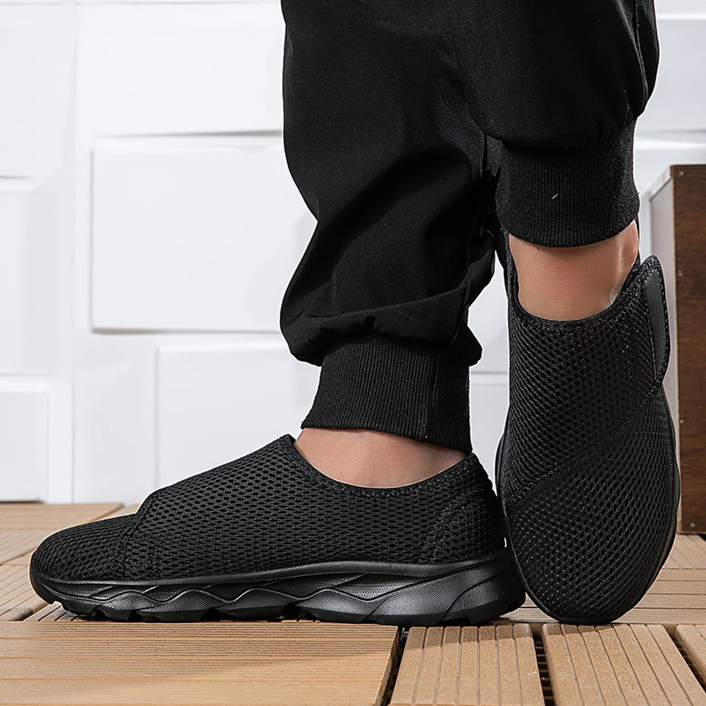 Neue lässige orthopädische Schuhe für weite Füße, geschwollene Füße, Daumenballen, regulierbare weiche bequeme Diabetiker-Gehschuhe