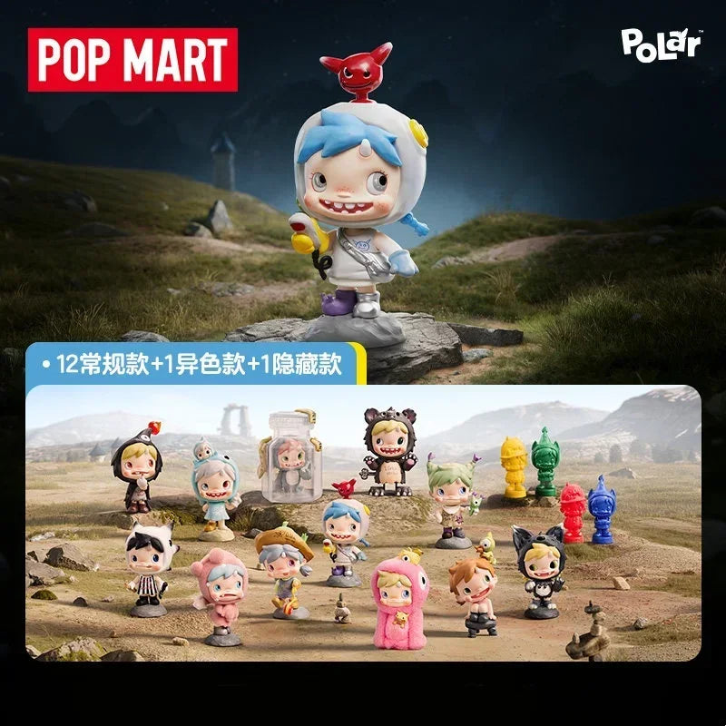 POP MART POLAR Monster Village Serie Blind Box – Süße Anime-Figuren, Ornamente, Überraschungsgeschenkpuppe – Originalspielzeug für Sammler