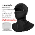 ROCKBROS Radmützen Vollgesichtsmaske Winter Atmungsaktiv Winddicht Fleece Fahrrad Halswärmer Schal Maske Skifahren Motorrad Fahrradmütze