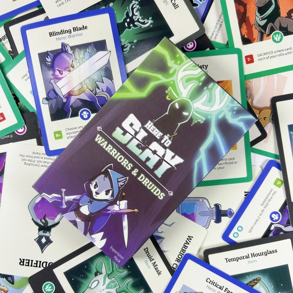 1 oder 2 Stück Neues Here to Slay Kartenspiel – Ein Strategisches Kartenspiel für Jugendliche und Erwachsene Brettspiel-Deck für Weihnachten Halloween