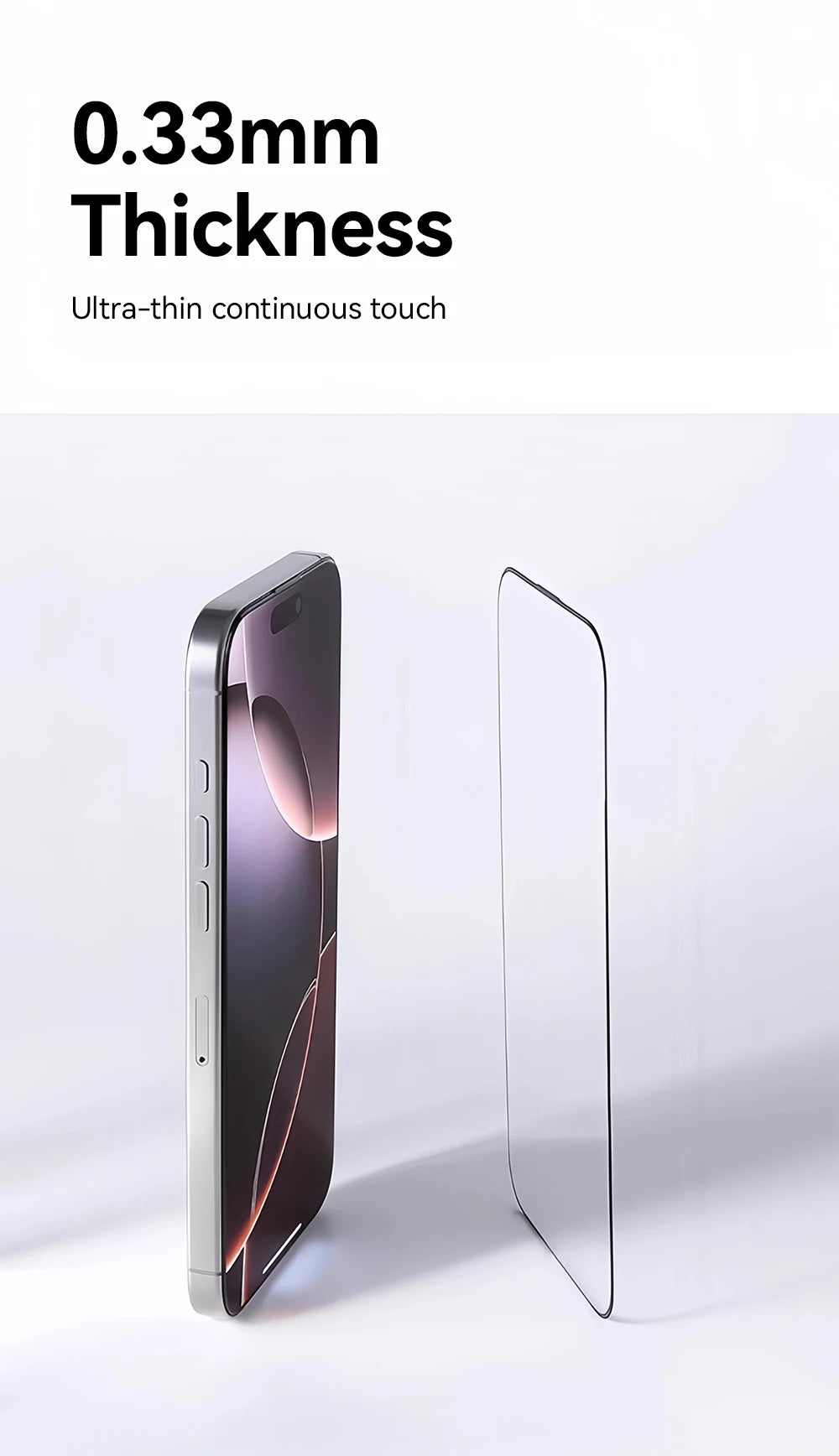 Joyroom 1/2/3 Stück für iPhone 17 Pro Max HD Glas Displayschutzfolie für iPhone 17/17Pro/17Air Vollbild-Schutzfolie aus gehärtetem Glas