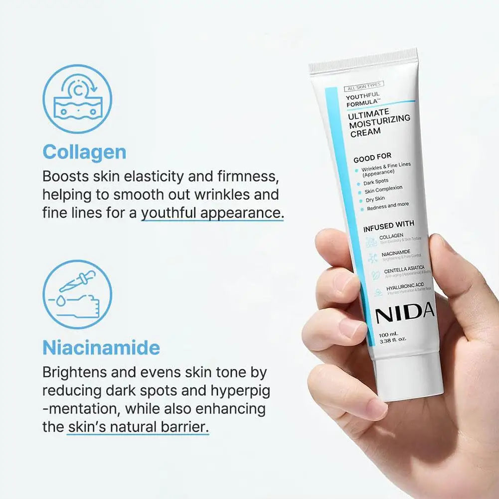 NIDA Korea Feuchtigkeitsspendende Ultimate Cream Retinol Revitalisierende Augencreme Anti-Aging Tiefenwirksam Feuchtigkeitsspendende Propolis Essenz Hautpflege