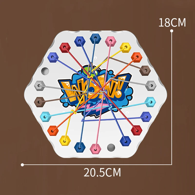 Kinder Seilknoten Puzzle Brettspiel Farbige Linie Gedrehte Verbundene Seile Logik Denkspiel Tischspiel Eltern Kind Interaktives Spielzeug