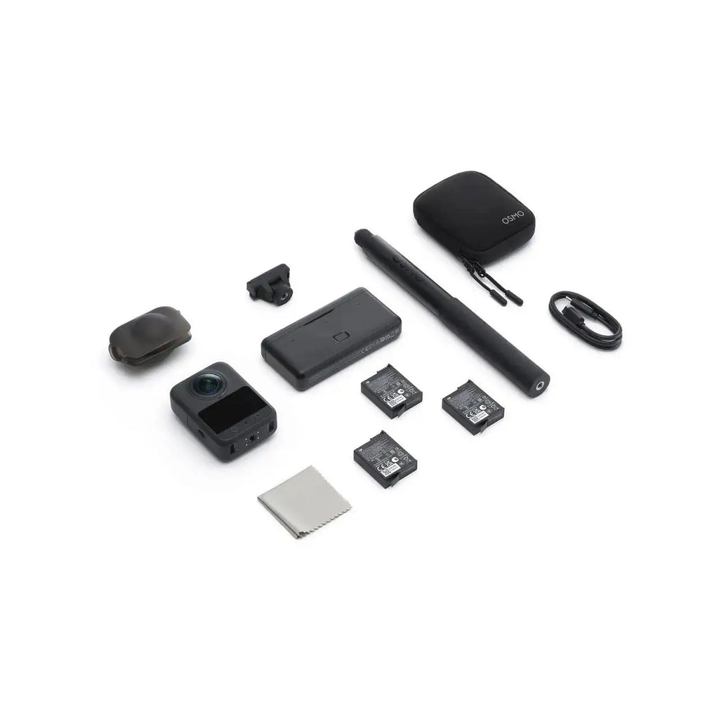 DJI Osmo 360 Kamera, Wasserdichte 8K 360°-Action-Kamera 1-Zoll 360°-Bildgebung, native 8K 360°-Videos, 105 GB, 360°-Action-Kamera