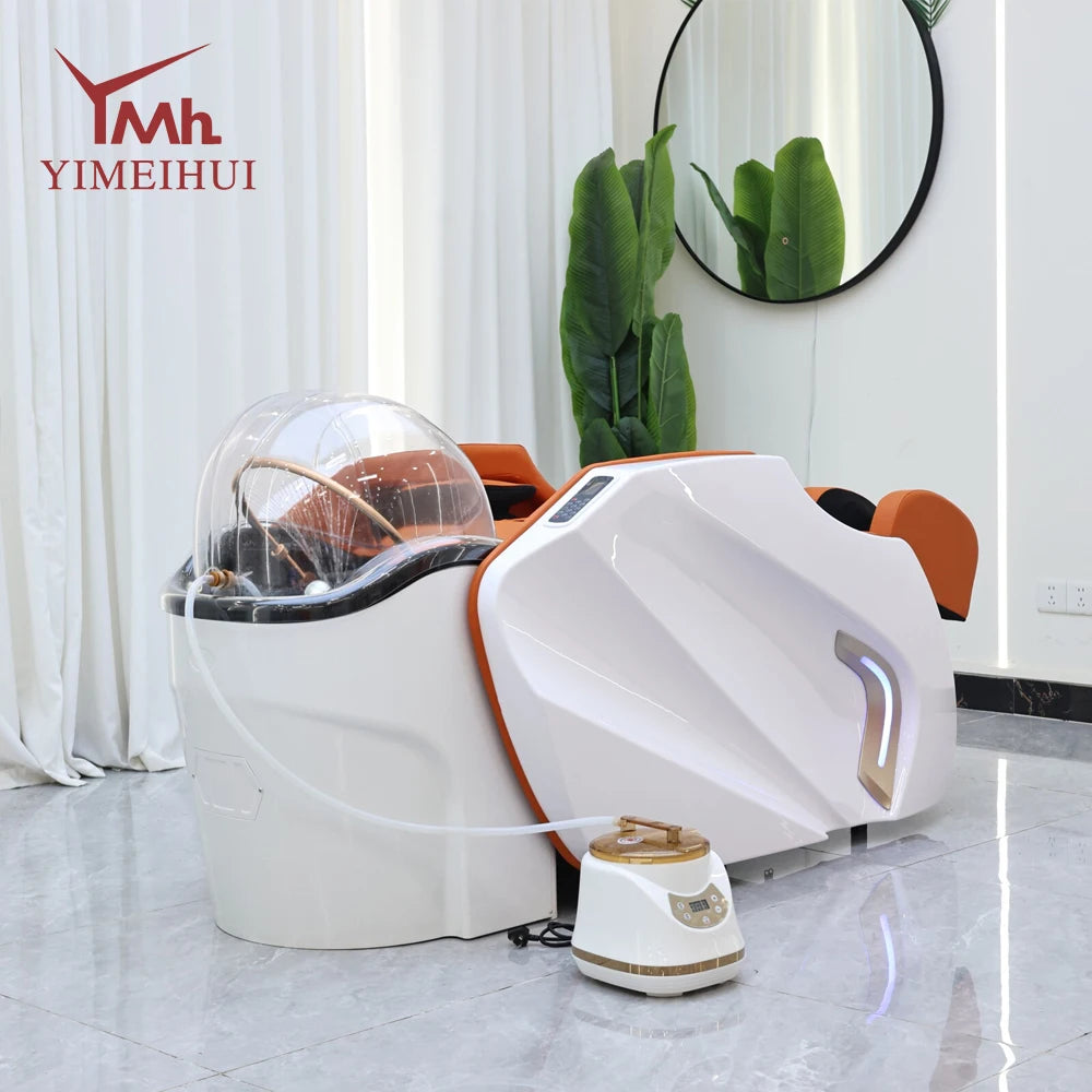 Luxuriöses elektrisches Massage-Kopfhaut-Therapie-Haarwaschbecken für Friseursalons