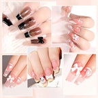 limegirl 15ml Verlängerungs-Nagelgel-Set 6W LED Lampe Komplettes Maniküre-Set Fingerverlängerungsform Nagel-Kit Alles für schnelles Verlängerungs-Werkzeugset