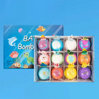 Kinder Ozean Badesalz-Set mit Überraschungsspielzeug im Inneren, 12er-Pack, organische, sichere Badesalzblasen