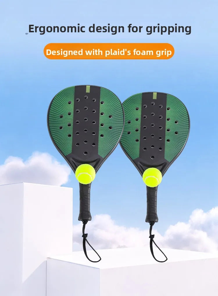 Padel-Tennisschläger Strandtennisschläger Carbonfaser Leichte Tennisschläger Outdoor-Sport Herren- und Damen-Leuchtschläger