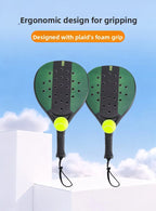 Padel-Tennisschläger Strandtennisschläger Carbonfaser Leichte Tennisschläger Outdoor-Sport Herren- und Damen-Leuchtschläger