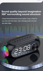 Radiowecker FM Bluetooth Lautsprecher Tragbarer Subwoofer Caixa De Som Sound Box Musik Drahtlose Mini Tieftöner Bocina Lampensäule