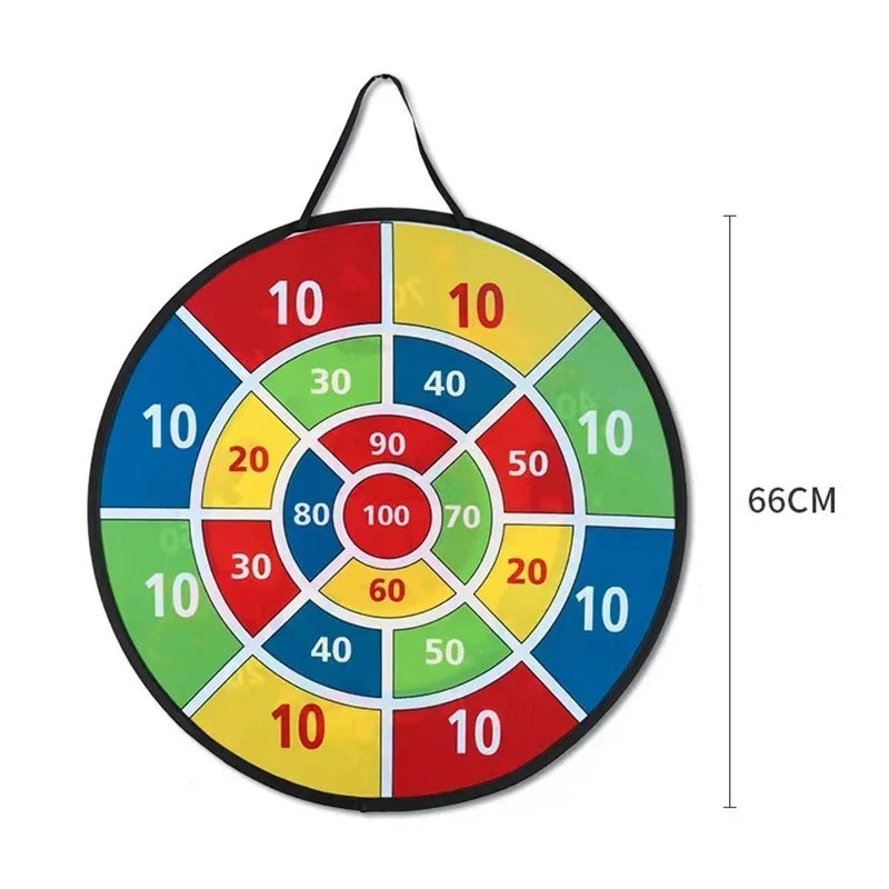 66CM große Dartscheibe Kinder-Dartscheibe mit klebrigen Bällen Jungen Spielzeug Indoor Sport Outdoor Spaß Familienparty Spiel Spielzeug