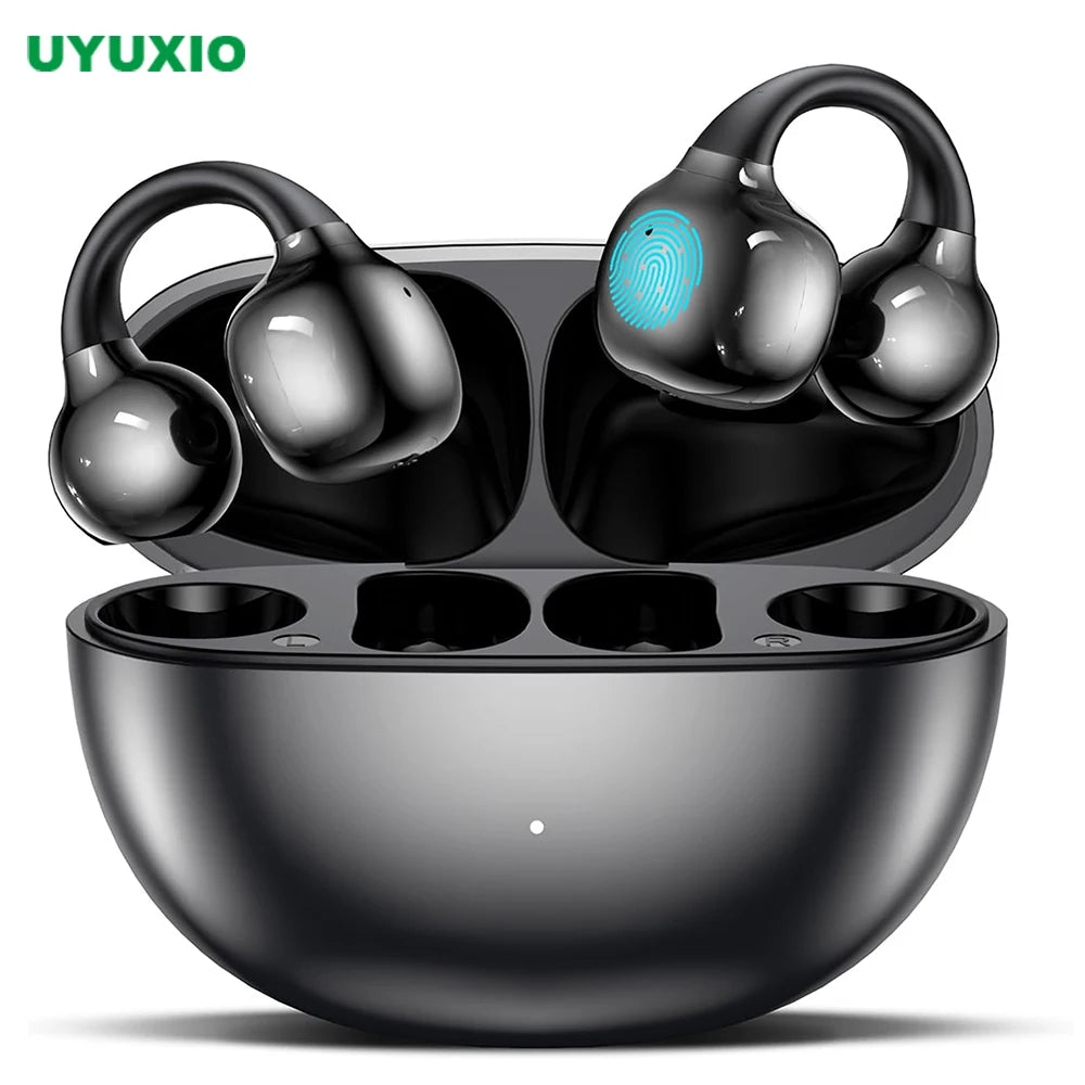 UYUXIO BT 5.4 Clip-on-Ohrhörer Kabellose Open-Ear-Kopfhörer mit 72H Spielzeit Langer Akkulaufzeit Over-Ear-Ohrhörer für Sport Workouts Hauptbild