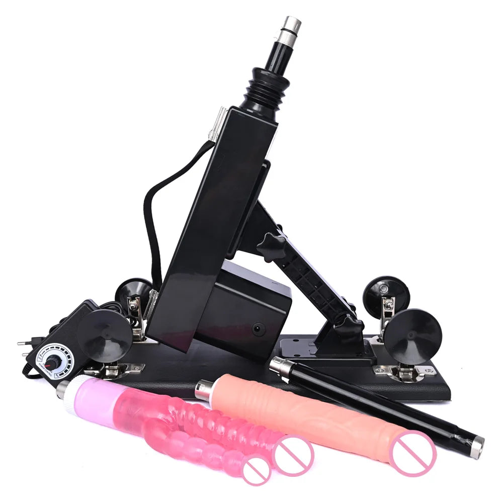 ROUGH BEAST Sexmaschine für Frauen und Männer mit Dildoaufsatz, automatische Masturbationsmaschine, 3XLR-Anschluss, Sexspielzeugprodukte