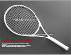 1x 27 Zoll Tennis-Racket, besaitet, Carbon-Aluminium-Legierung, Freizeit-Schläger, stoßfest, mit Tragetasche, für Erwachsene