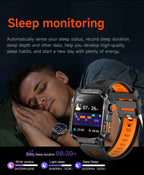 2025Neue GPS Smartwatch für Xiaomi IOS Militärkompass Taschenlampe Smartwatch Herren 10ATM Wasserdicht 100+Sportmodi BT Anruf Uhr