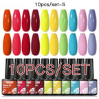 10/12PCS/SET Katze Magnetisches Gel Nagellack Set 9D Reflektierendes Glitzer Gel Halbpermanentes UV Gel Soak Off Funkelndes Nagelkunst Kits