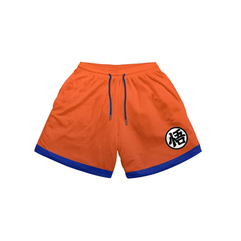 Anime Herren-Sporthosen 3D Bedruckte Shorts Schnell Trocknende Mesh Casual Boardshorts für den Sommer zum Joggen Fitness Basketball