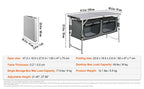 SucceBuy Camping-Küchentisch Schneller Aufbau Klappbarer Campingtisch MDF-Campingtisch für Outdoor-Picknicks BBQ Camping RV Reisen
