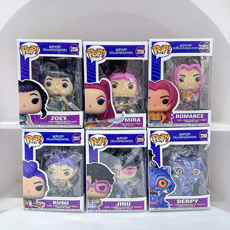 Funko POP KPOP Hexenjäger-Gruppe Trendiges Handheld-Büroperipherie-Spielzeug-Cartoon-Modell-Ornamente Jungen-Geburtstagsgeschenk