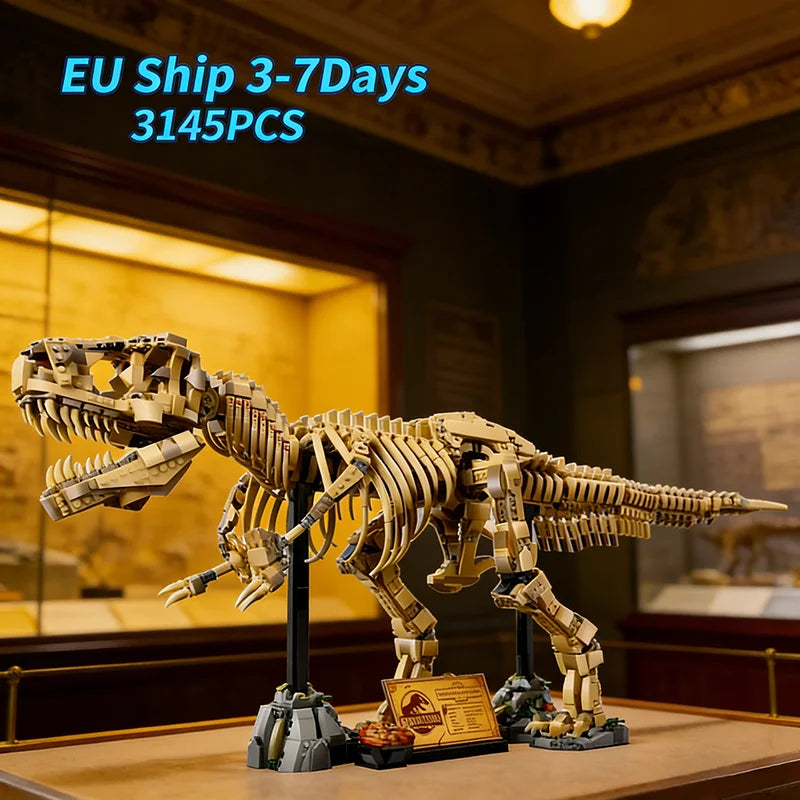3145 Teile 76968 Dinosaurier-Park Fossilien Bausteine Set Erwachsene Zusammengebauter Steine Modell Spielzeug Geburtstagsgeschenke Kompatibel mit Set