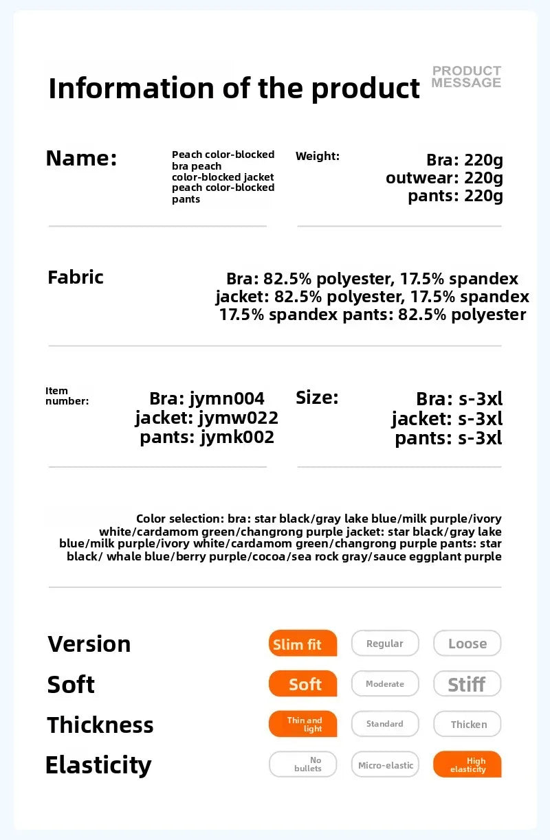 Yoga Set 3-teilig, Gym Kleidung, Sportbekleidung, Yoga Anzüge für Damen, Langarm Crop Top, Fitness Set, Trainingsanzüge, Sport-BH, Gym Leggings